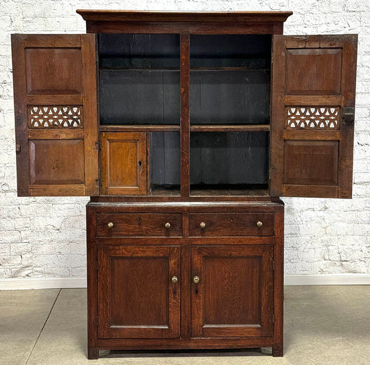 Early19th Century Welsh Oak Bread & Cheese Cupboard