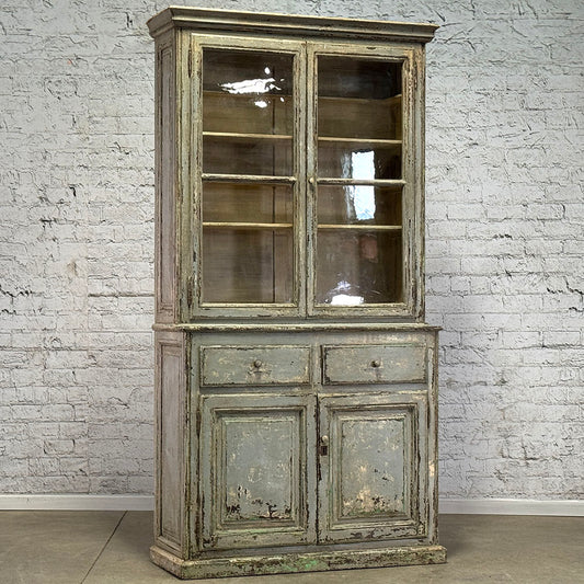 Antique French Four Door Painted Cabinet c.1840
