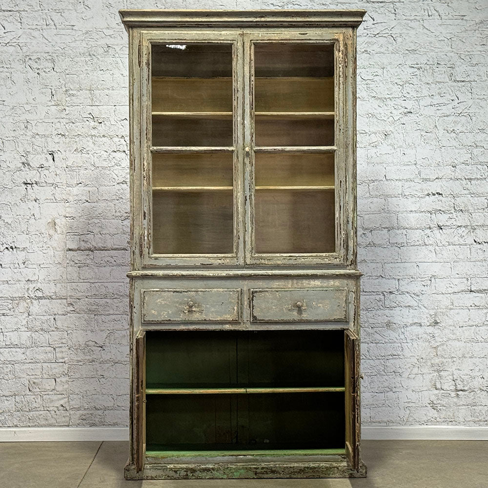 Antique French Four Door Painted Cabinet c.1840