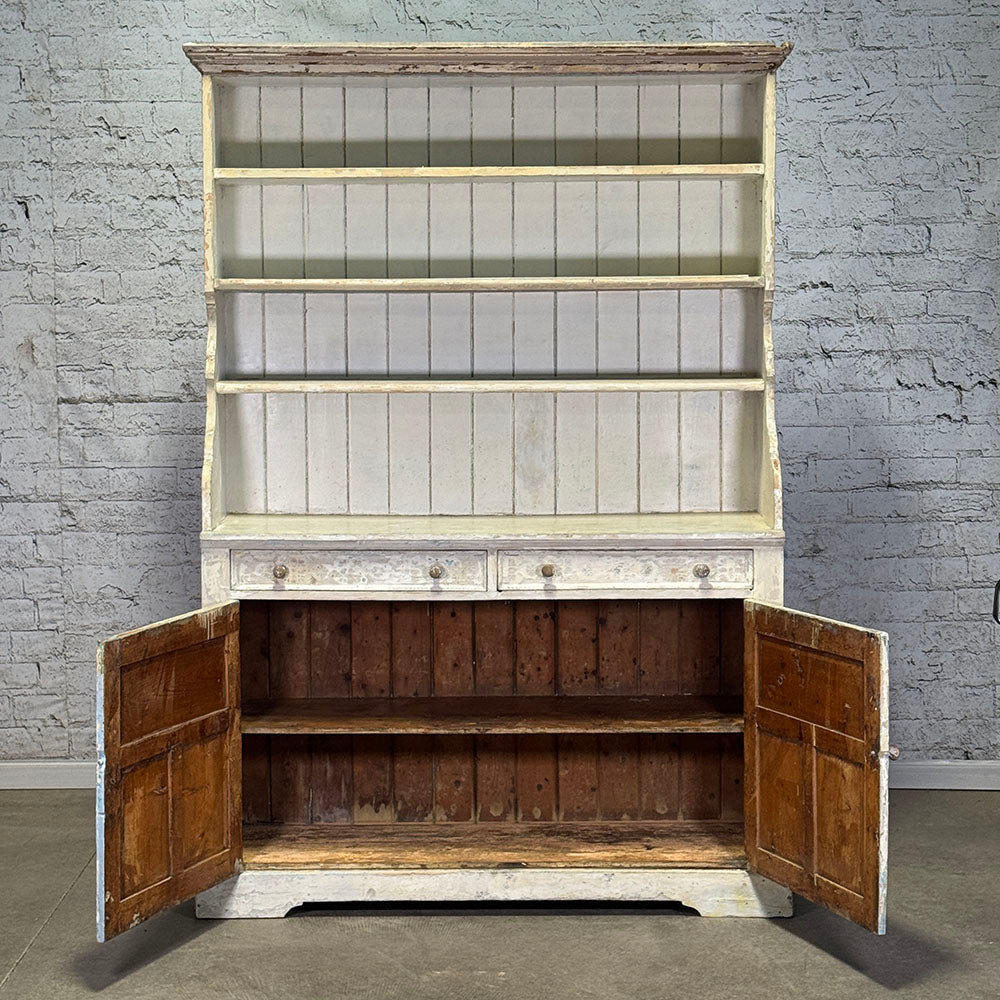 Scrubbed Paint Irish Country Dresser