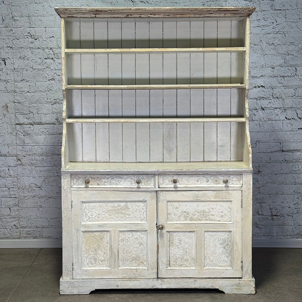Scrubbed Paint Irish Country Dresser