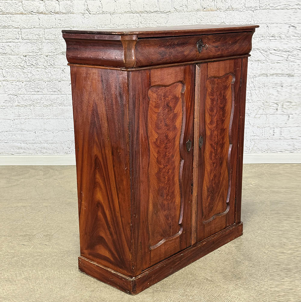 Antique Two Door Cupboard with One Drawer