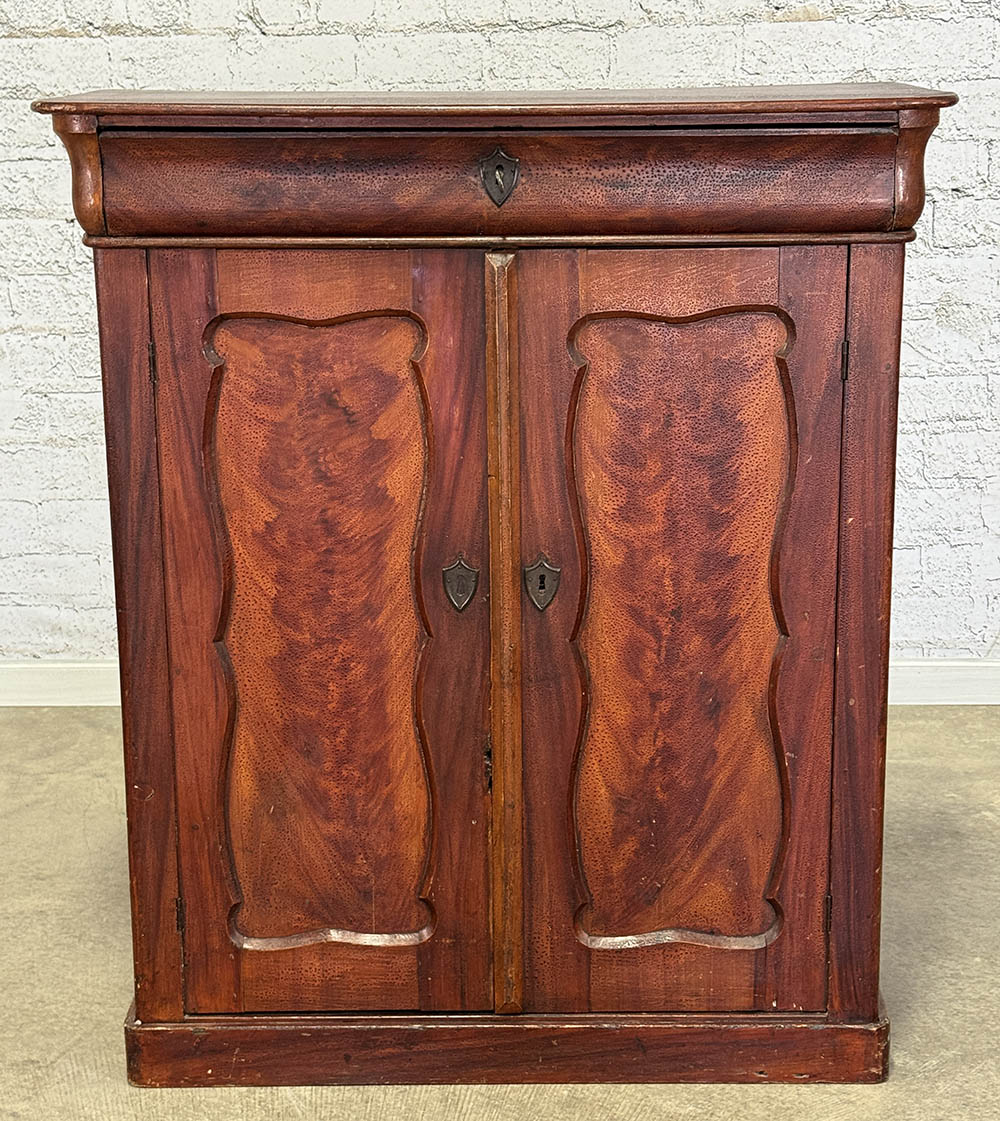 Antique Two Door Cupboard with One Drawer