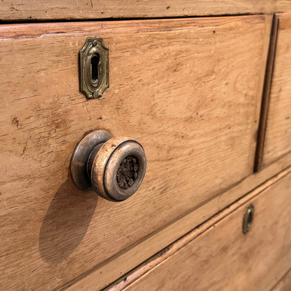 Antique Pine Linen Press Cupboard