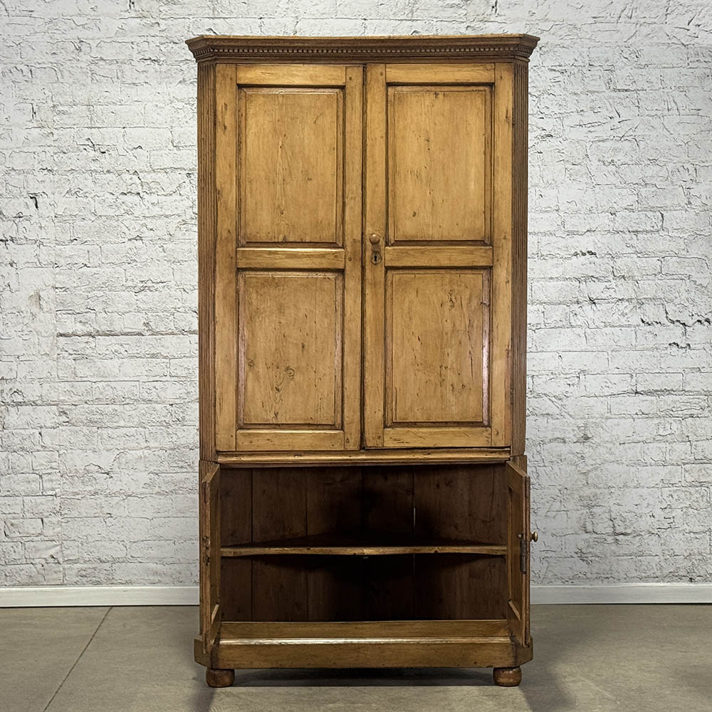 Antique Pine Corner Cupboard