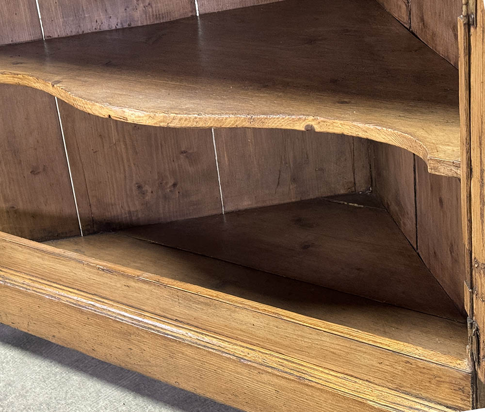 Antique Pine Corner Cupboard