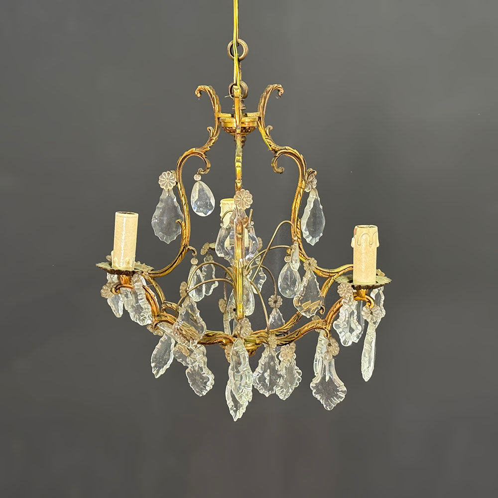 Vintage French Crystal Chandelier