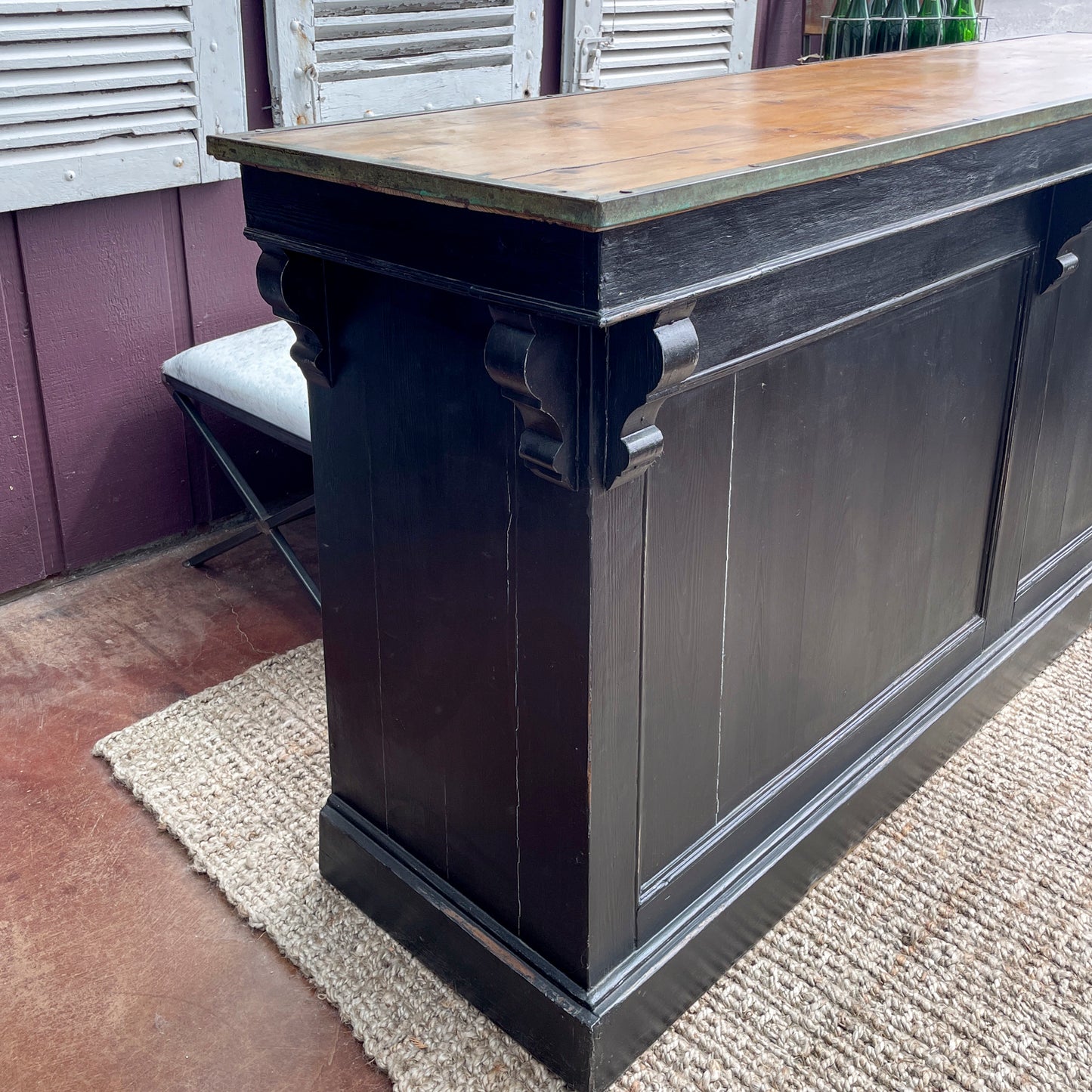 Painted French Counter/Bar