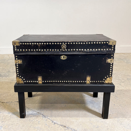 Antique Chest with Brass Nails