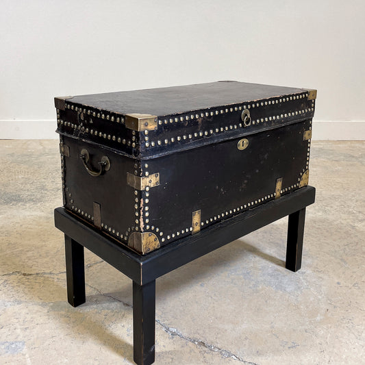 Antique Chest with Brass Nails