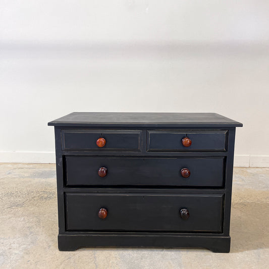 Black Pine Chest of Drawers