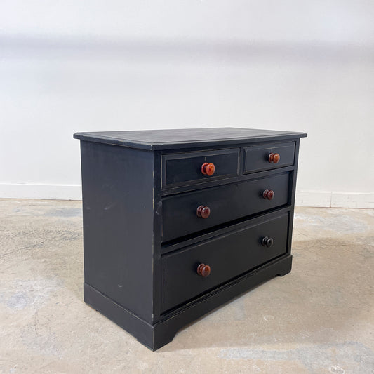 Black Pine Chest of Drawers