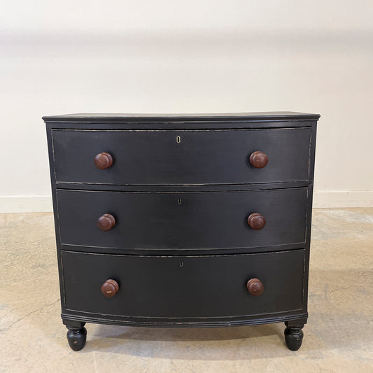 3 Drawer Bow Front Chest of Drawers