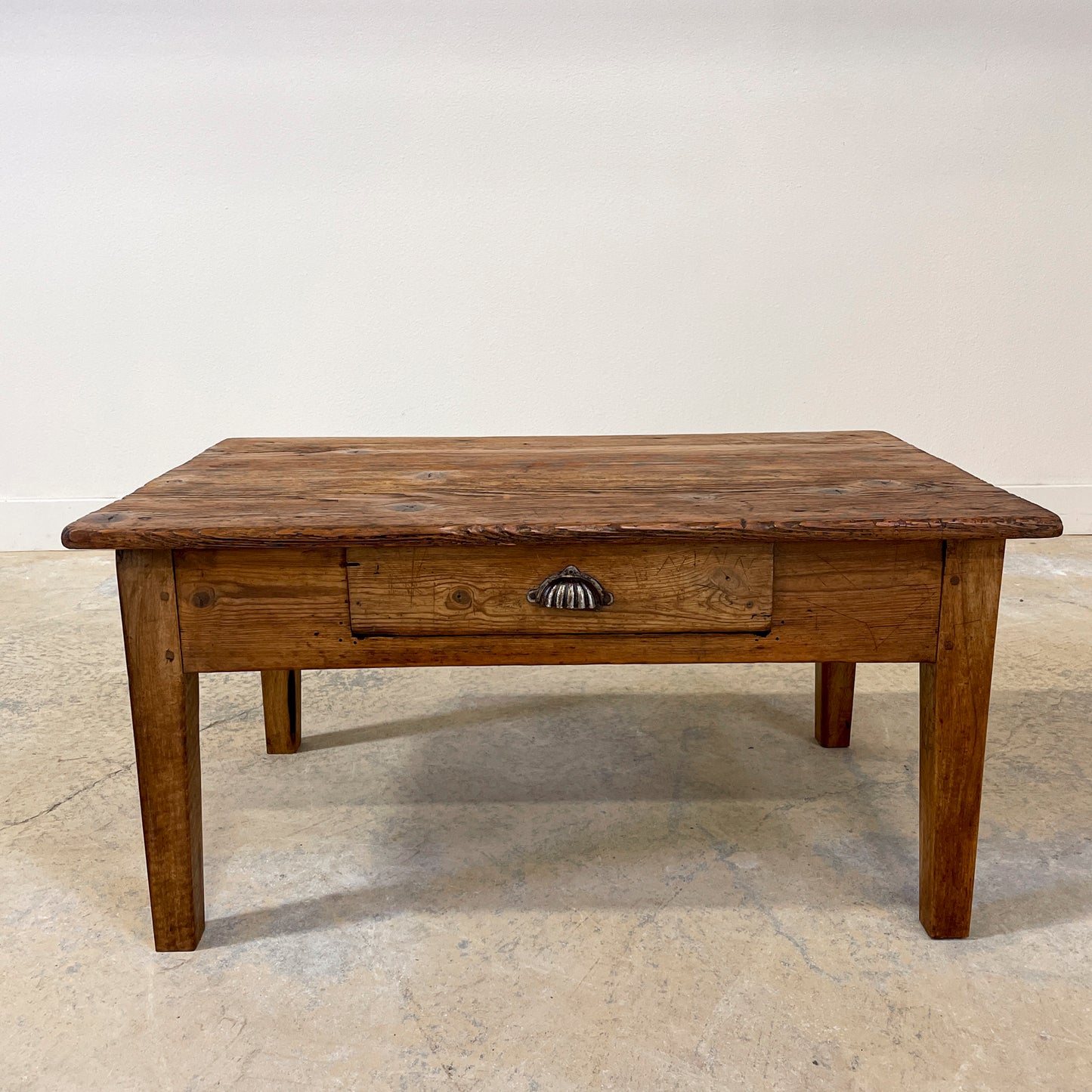 Antique Pine Single Drawer Coffee Table