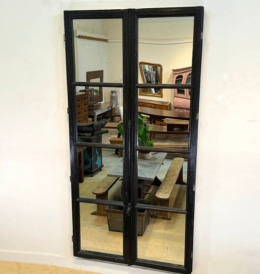 Pair Of Mirrored Windows, 110"(H)