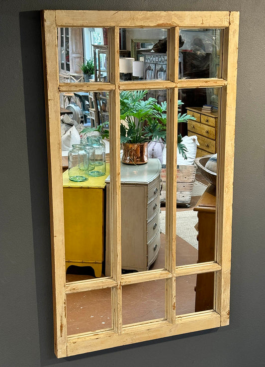 Vintage Window Frame Mirror