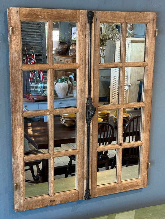 Antique Window Frame Mirror c.1860