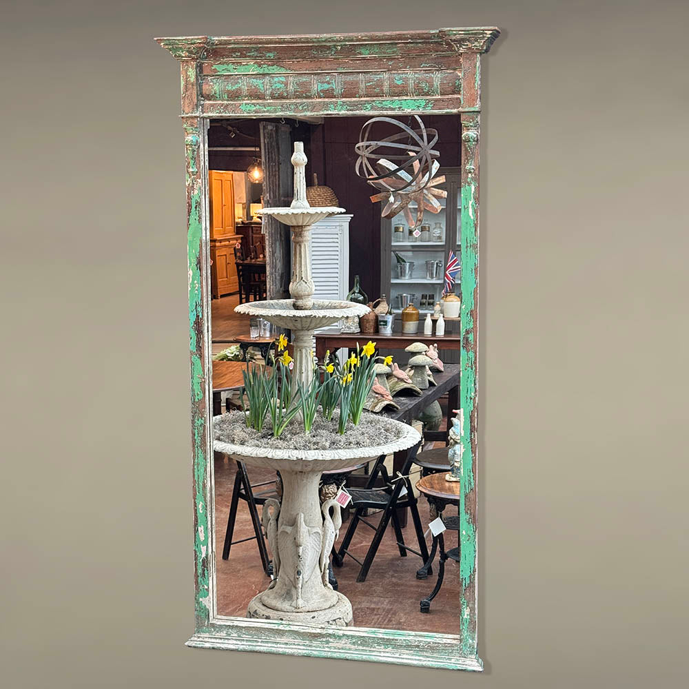 Vintage Reclaimed Wood Palladian Mirror