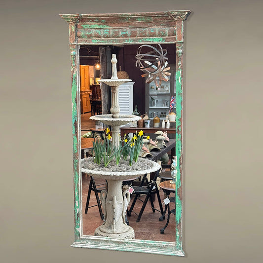 Vintage Reclaimed Wood Palladian Mirror, 79"(H)