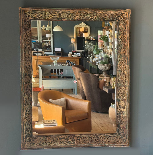 Vintage Italian Carved Mirror 48"(H)