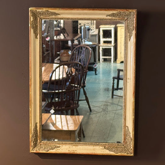 19th c. French Giltwood Mirror 25.5"(H)