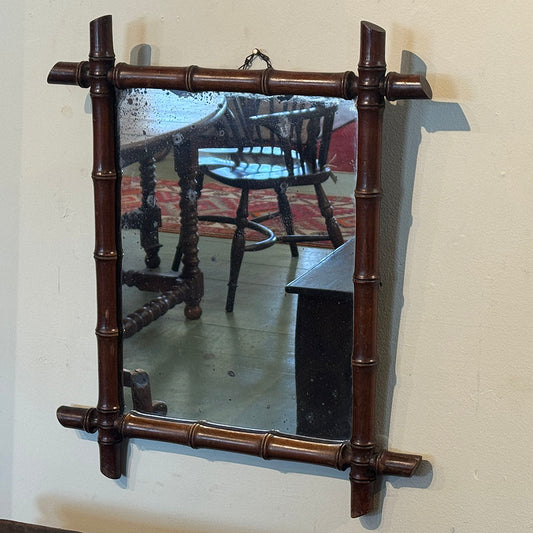 Faux Bamboo Mirror 22"(H)