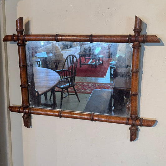 Faux Bamboo Mirror 26"(H)
