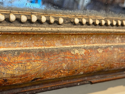 Louis Philippe Gilt Mirror with Original Glass 48"(H)