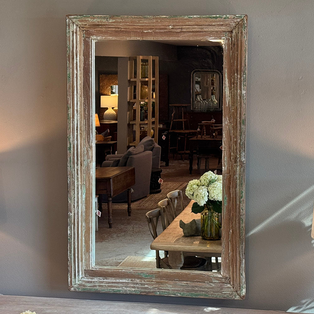 Reclaimed Wood Framed Mirror 61.5"(H)