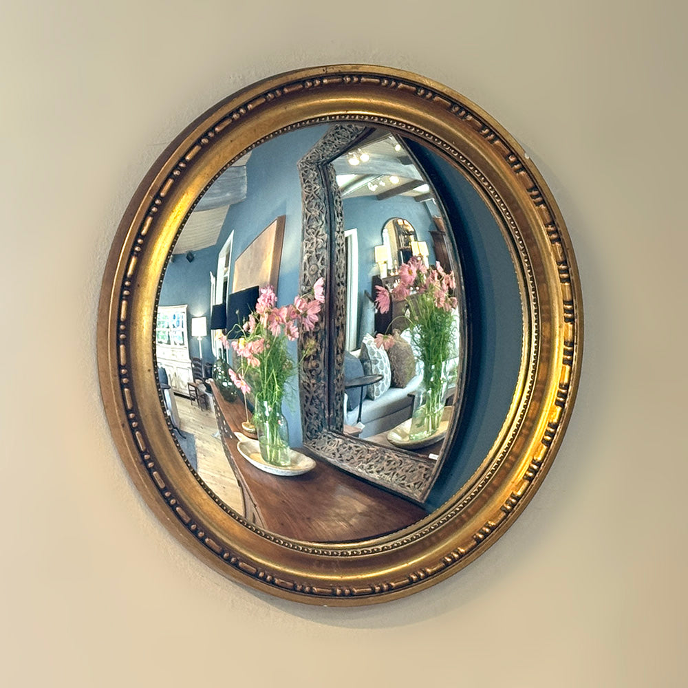 Gilt Framed Convex Mirror