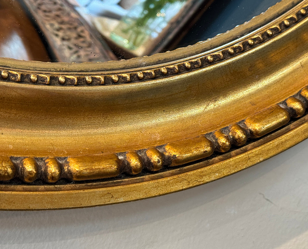 Gilt Framed Convex Mirror