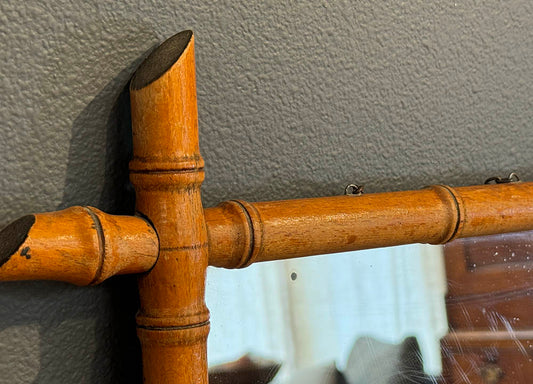 Antique Bamboo Mirror