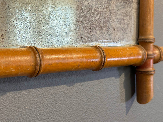 Faux Bamboo Mirror, 26"(H)