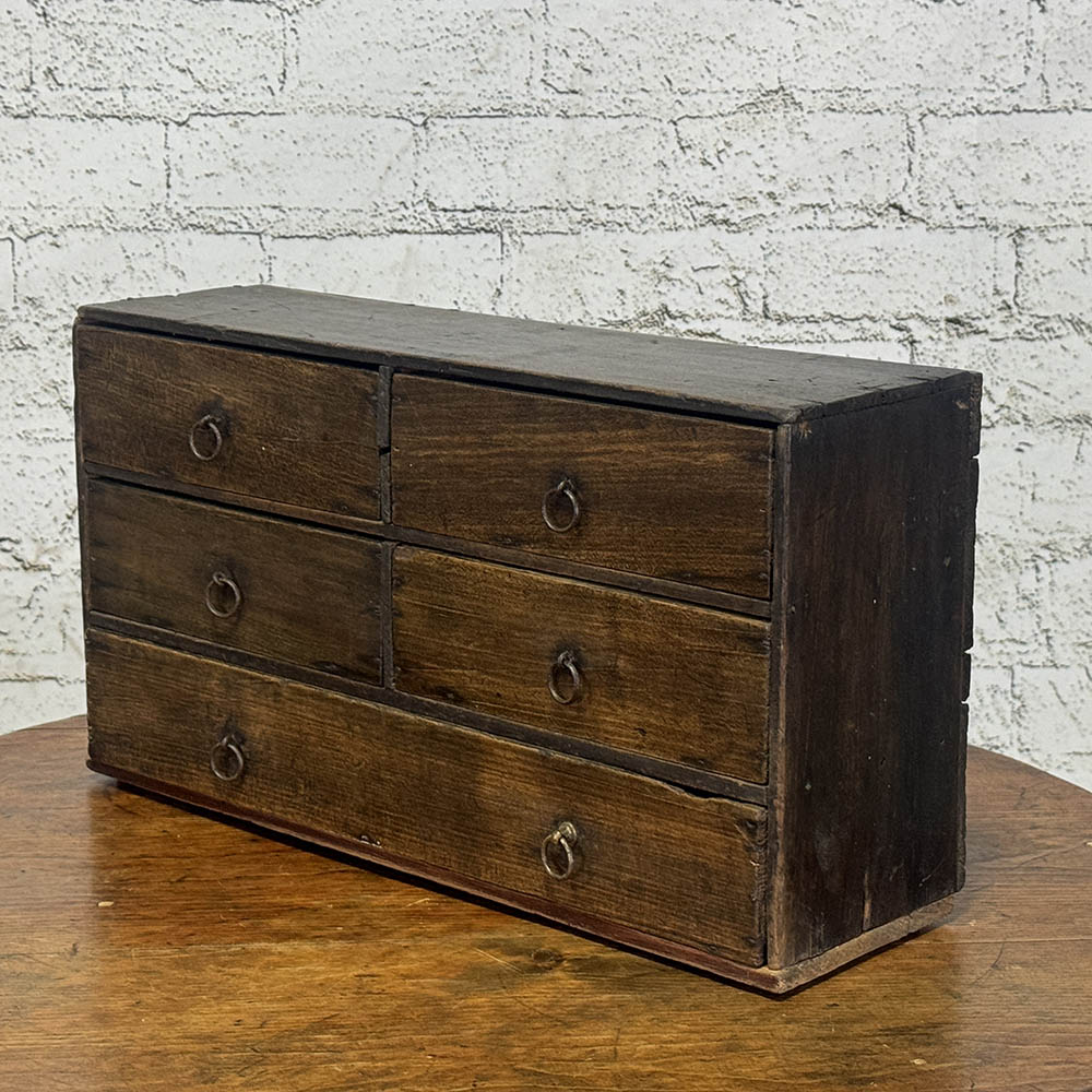 Tabletop Bank of Drawers