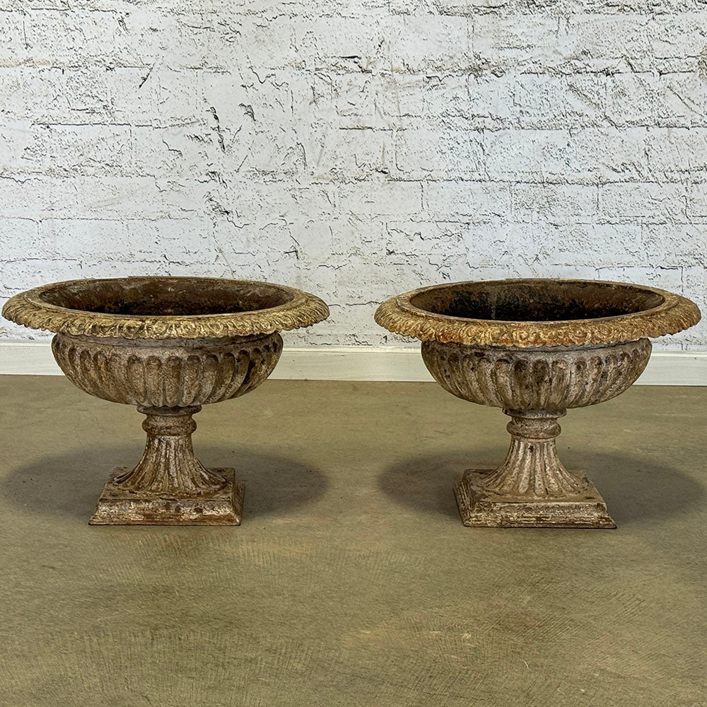 Pair of Regency Cast Iron Urns