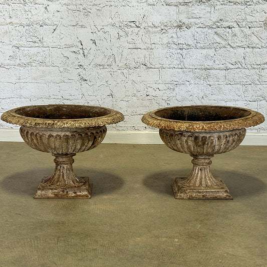 Pair of Regency Cast Iron Urns