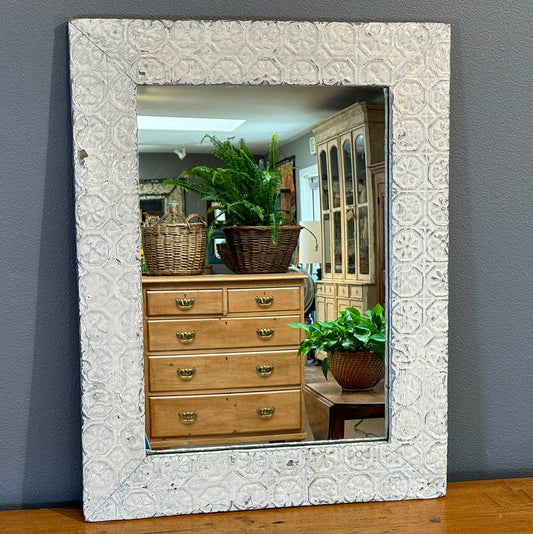 Pressed Tin Mirror, 26"(H)