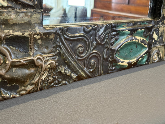 Black/Green Pressed Tin, 41"(H)