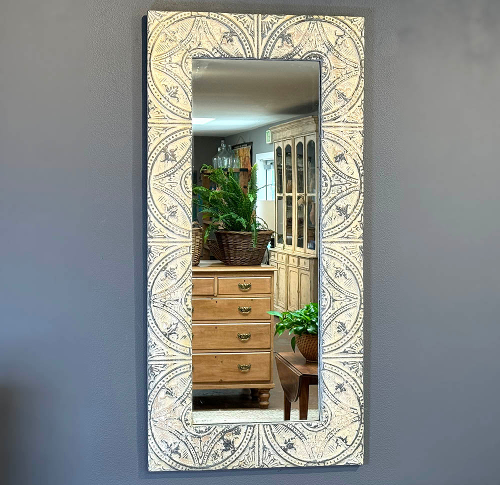 Pressed Tin Mirror