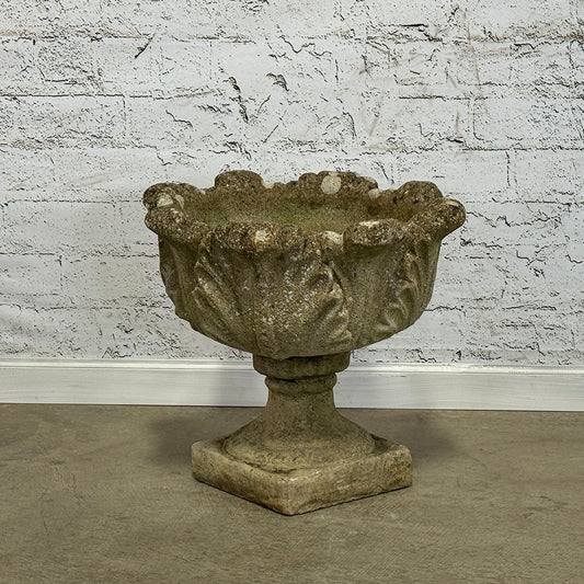Early 20th Century Cabbage Leaf Urn