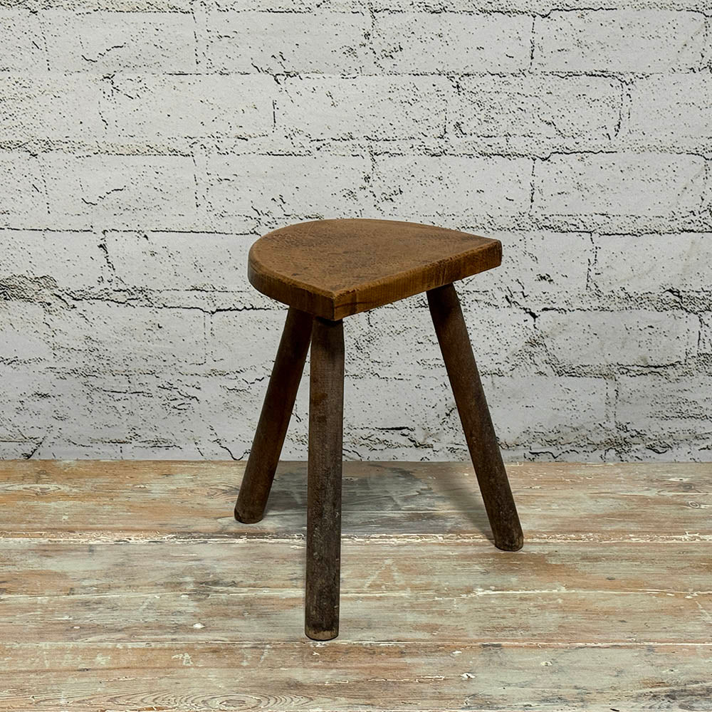 Rustic Half Moon Stool