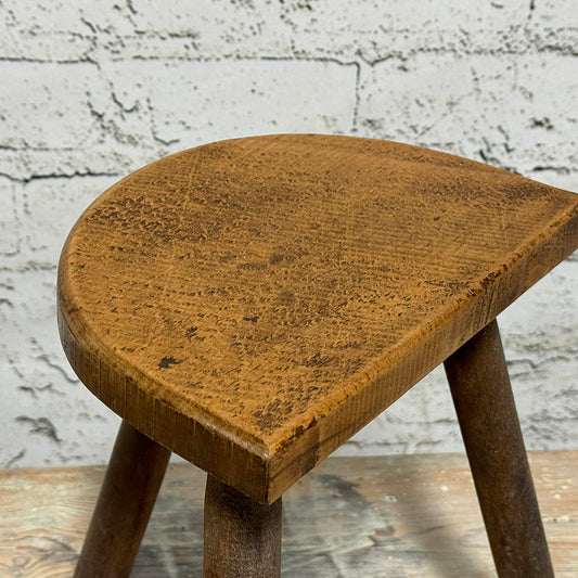 Rustic Half Moon Stool