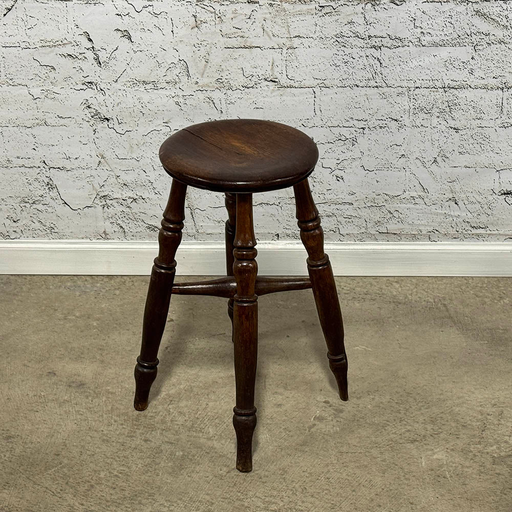 Antique English Oak Stool