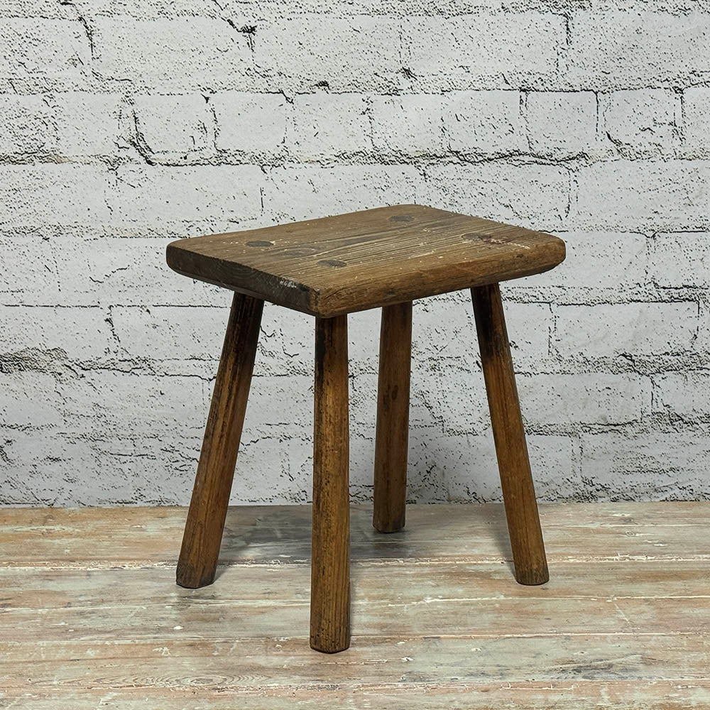 Antique English Rustic Stool