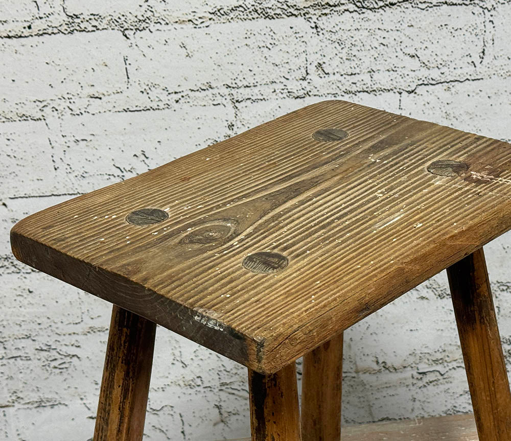 Antique English Rustic Stool