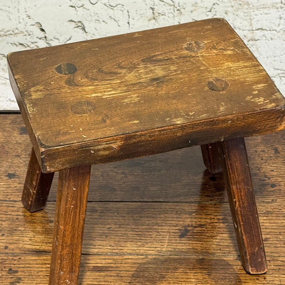 Rustic Pegged Stool
