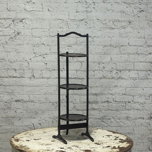 Antique English Three-Tier Cake Stand