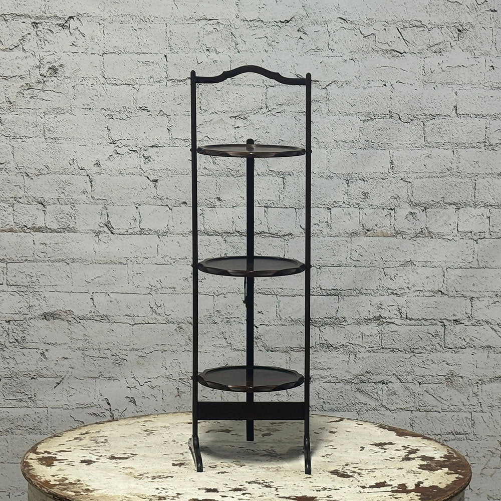 Antique English Three-Tier Cake Stand