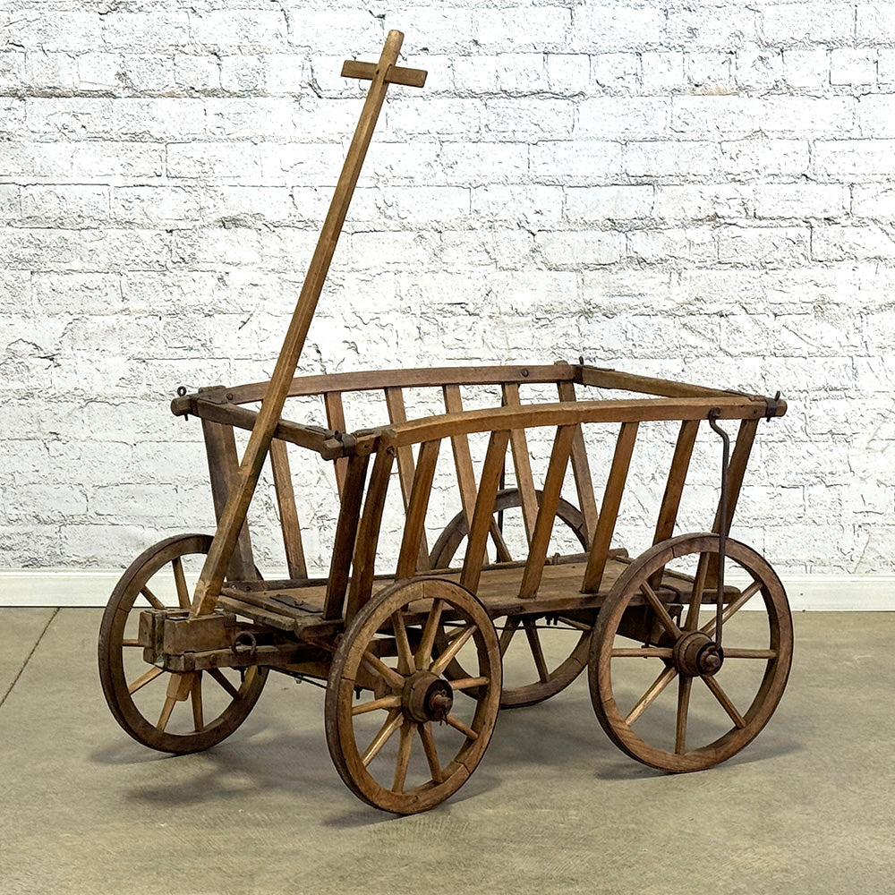 Antique Wooden Garden Cart