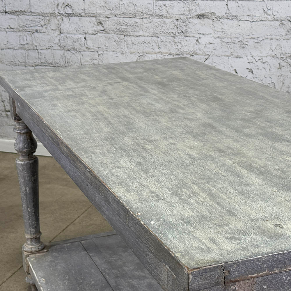 Antique English Painted Drapers Table c.1860